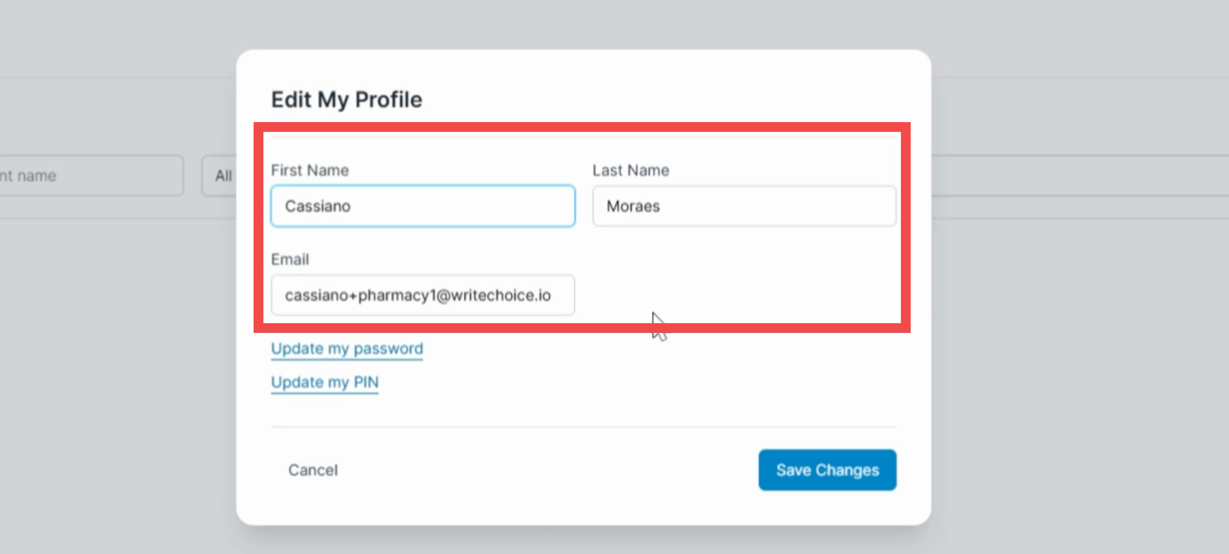 How to update your first name, last name, and email address C2 Keep