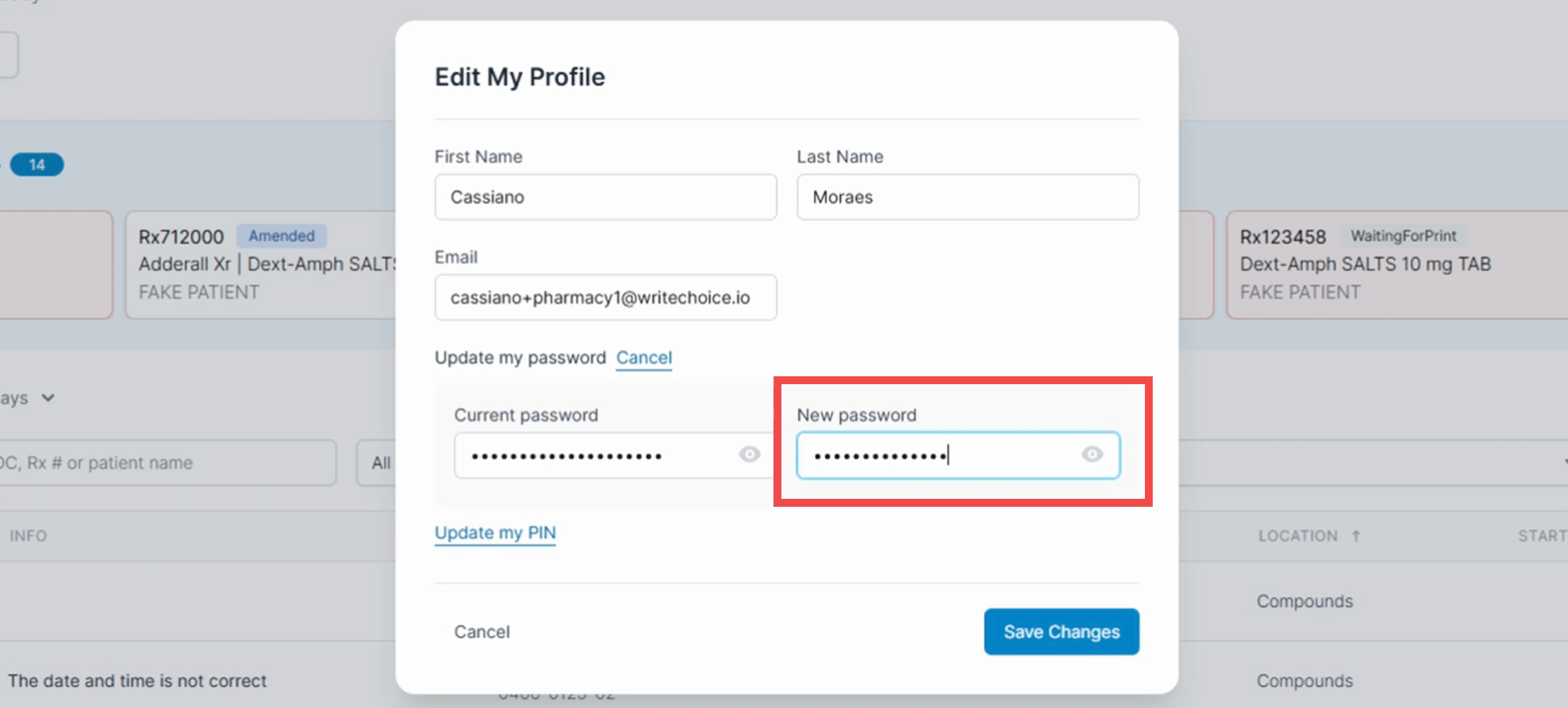 How to update your password when you know your current password - C2 ...