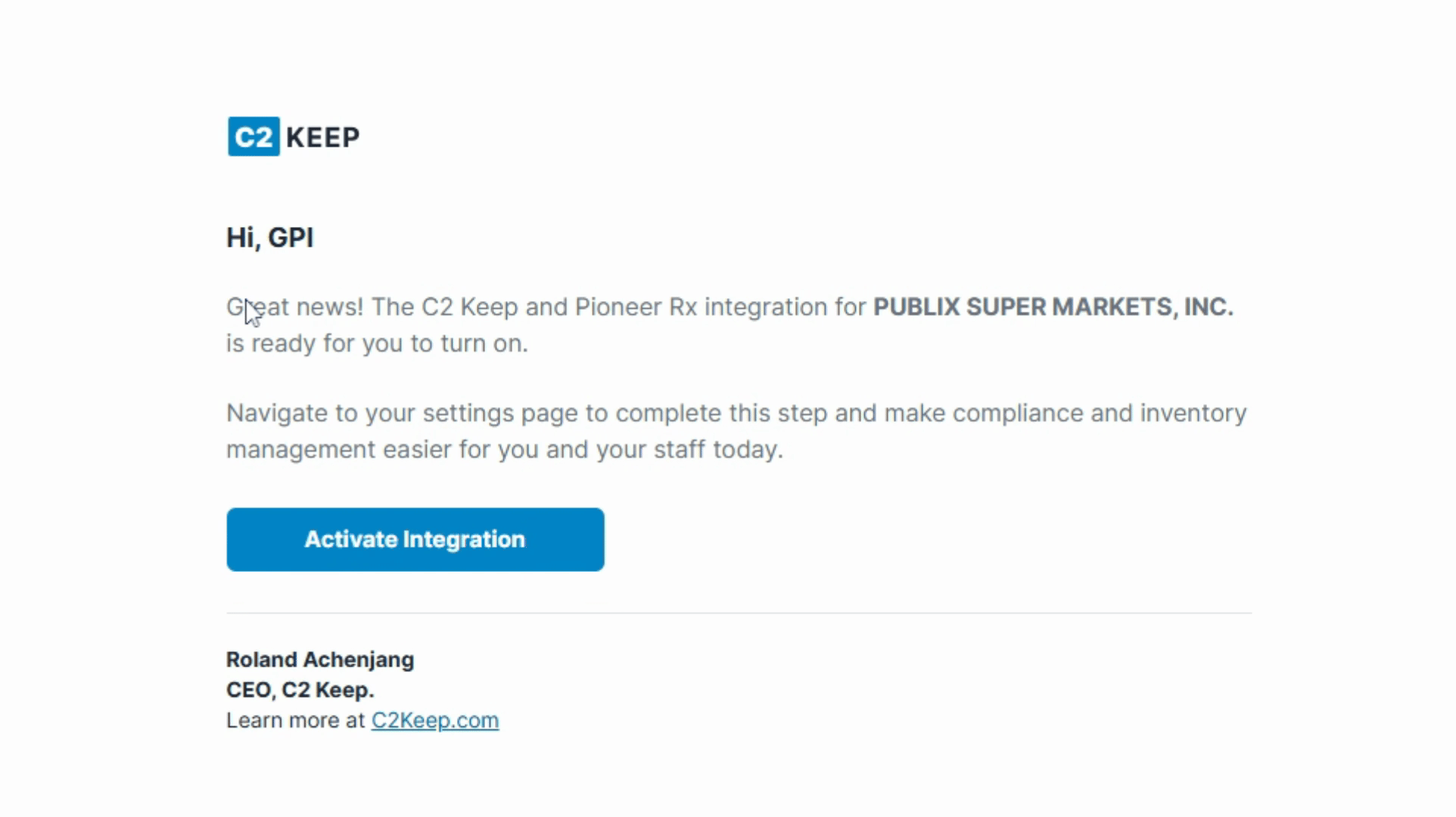 Setting Up Pioneer Rx Pharmacy Management System Integration with C2 ...