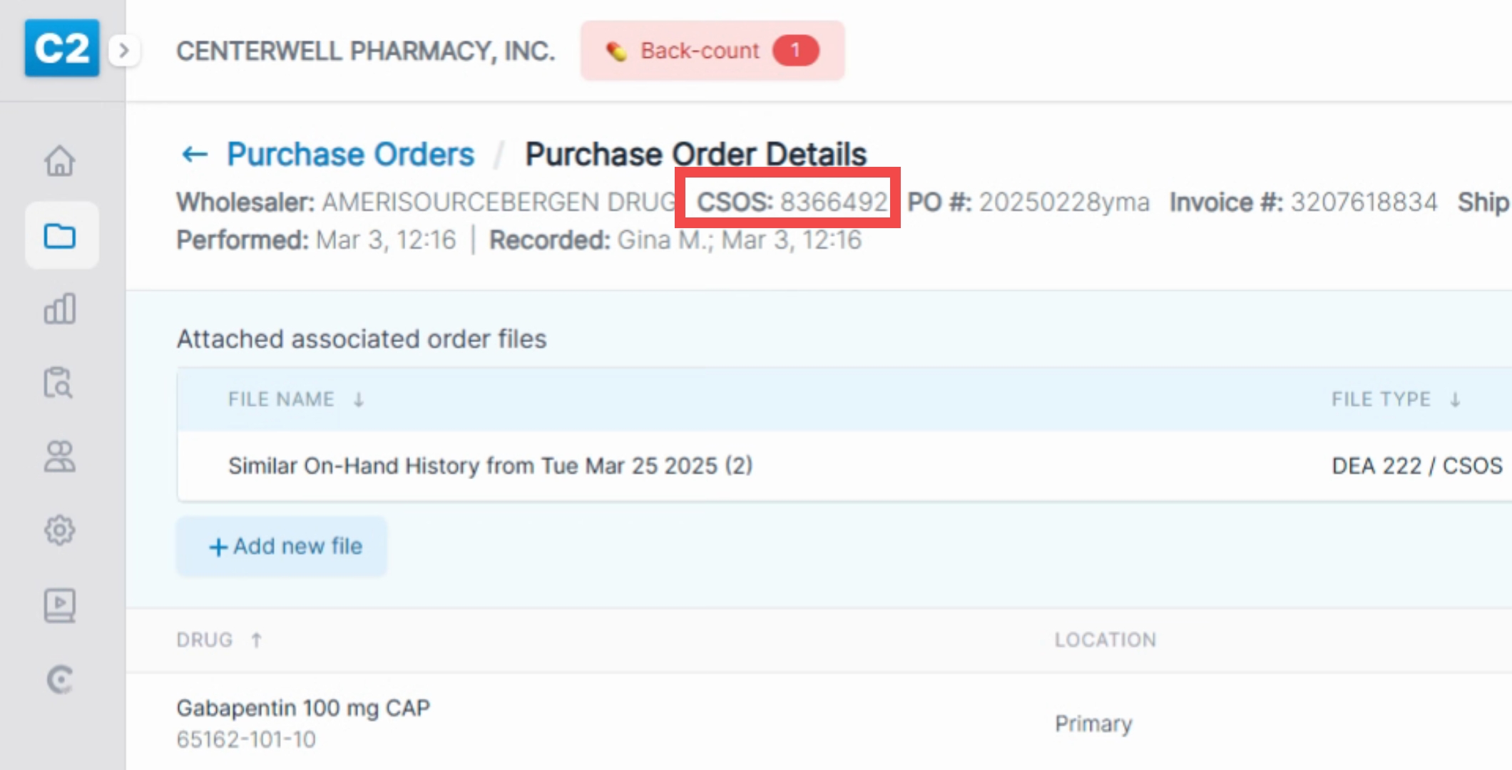 Cs Order Document How to add a CSOS number to an EDI purchase order - C2 Keep Help Videos ...