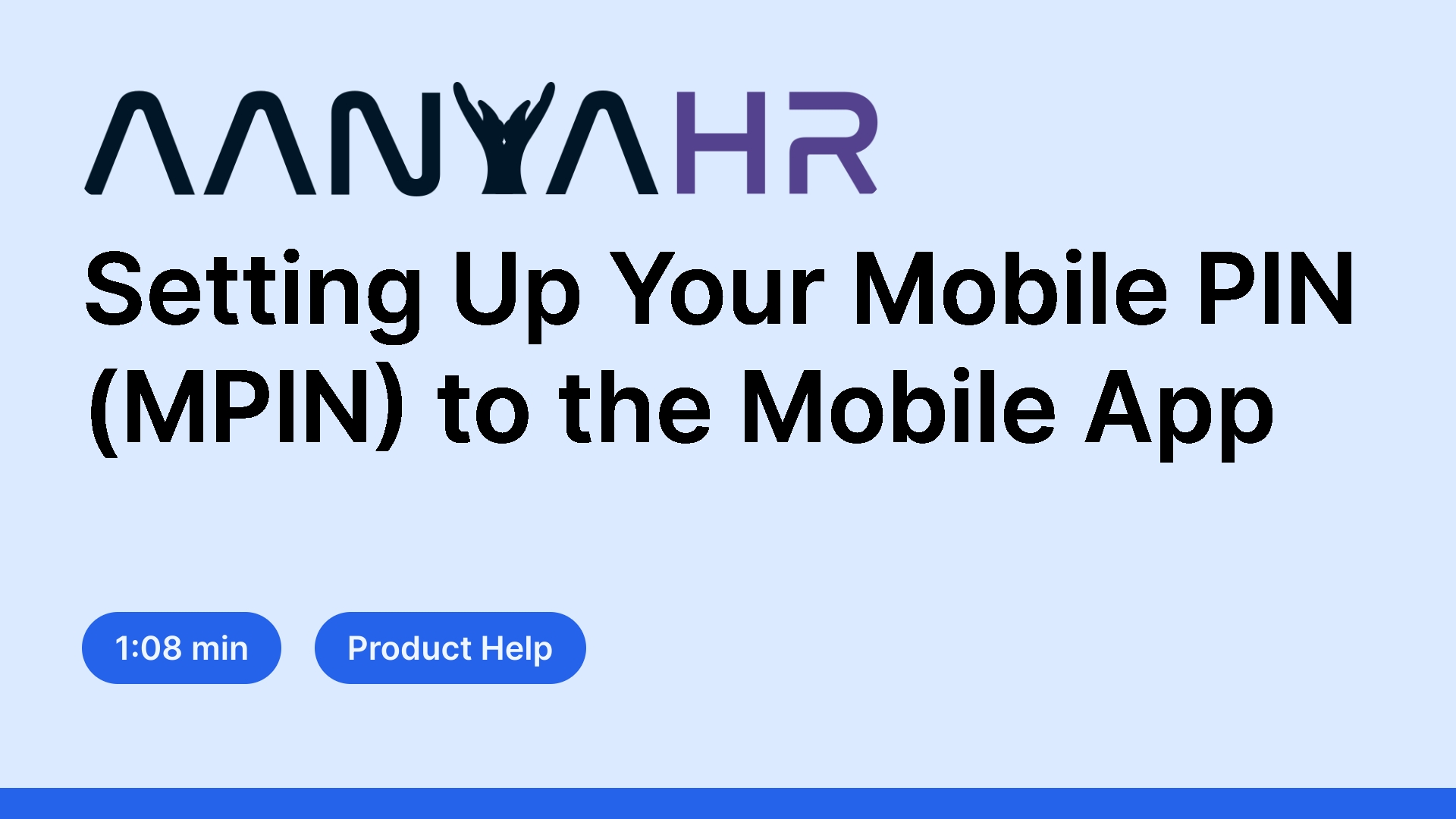 Mobile Pin. Create Setting Up Your Mobile PIN (MPIN) to the Mobile App