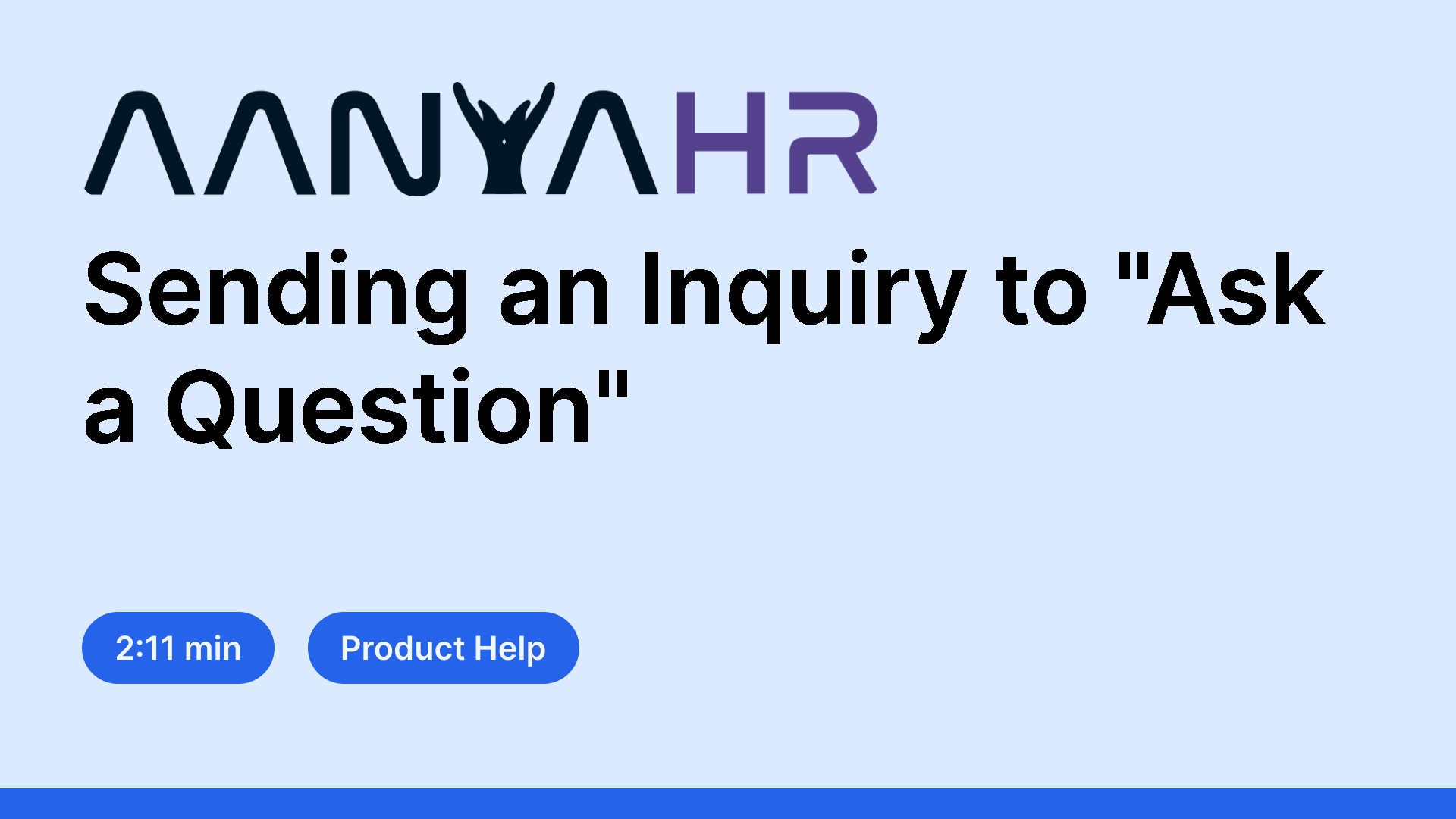 Sending an Inquiry to 