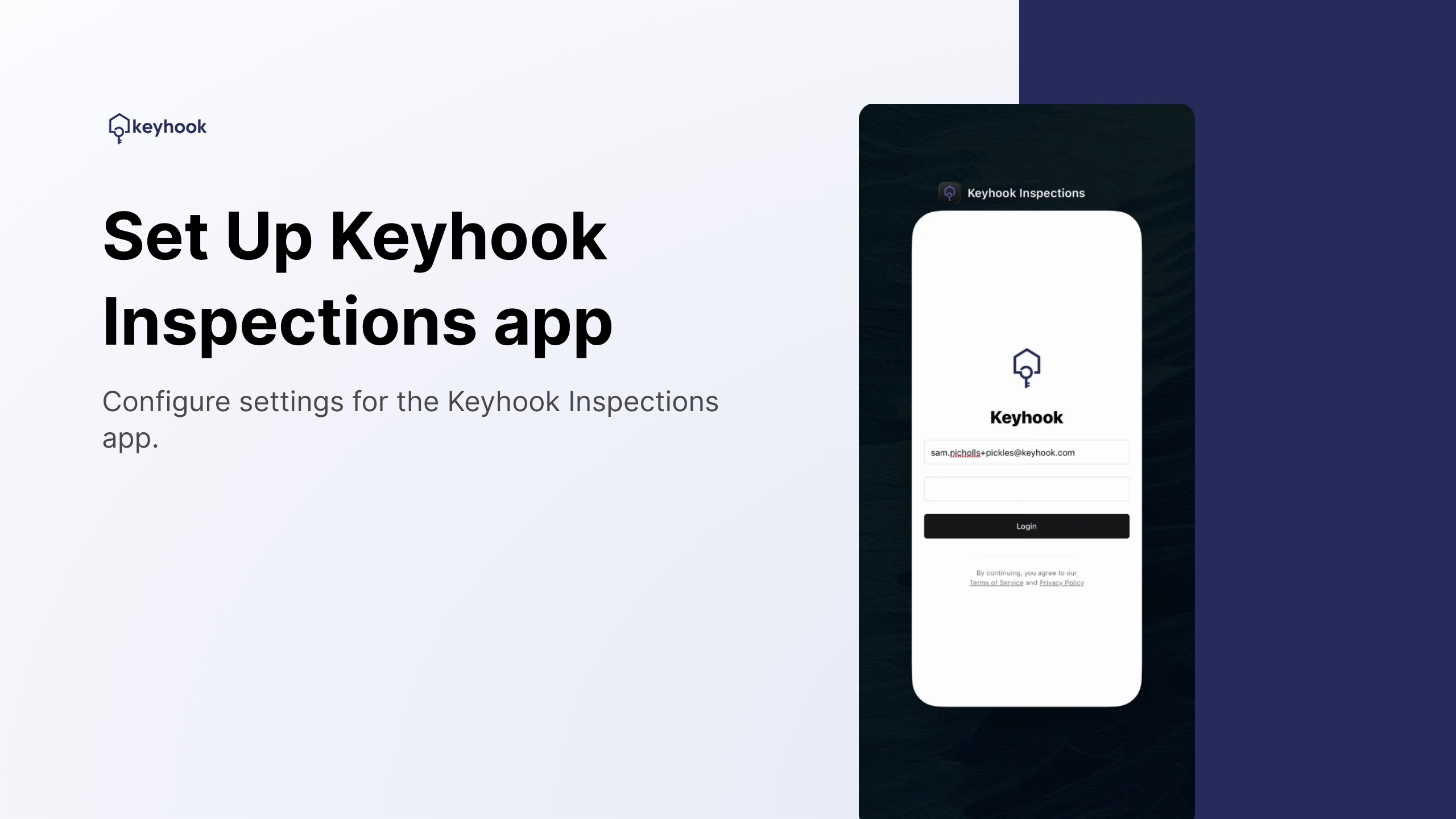 Set Up Keyhook Inspections App