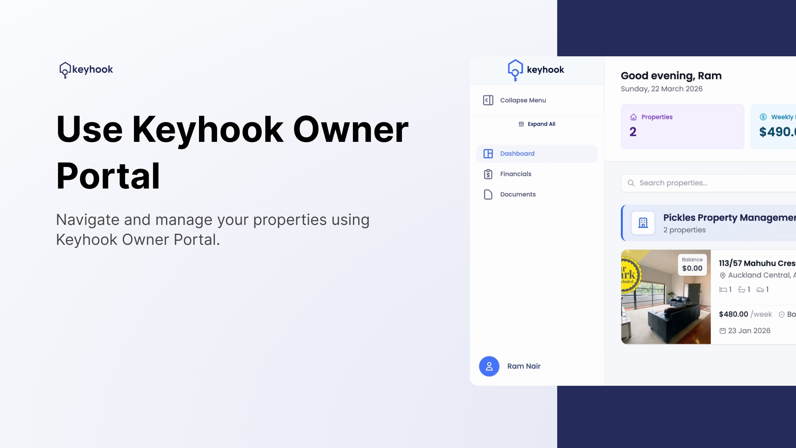 Use Keyhook Owner Portal