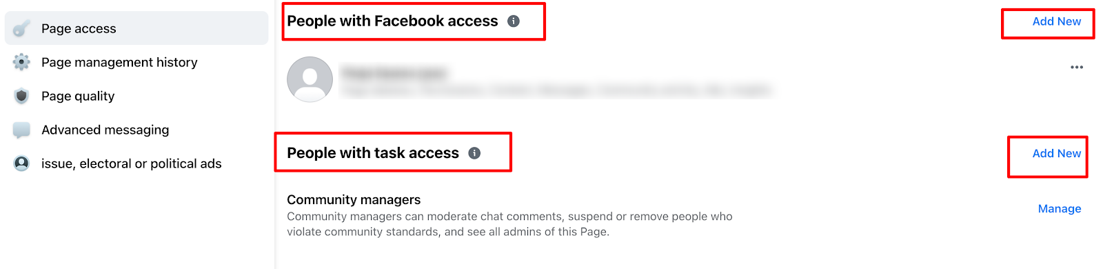 Add access