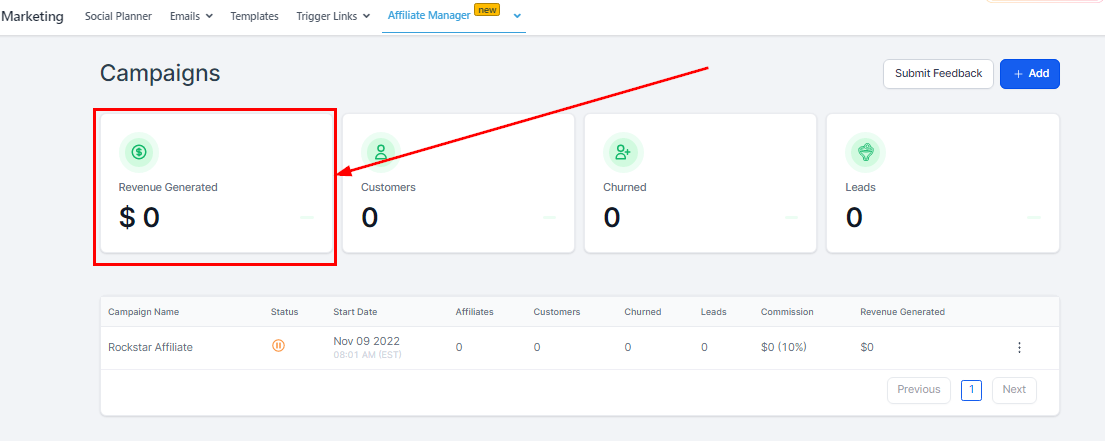 View all generated revenue here