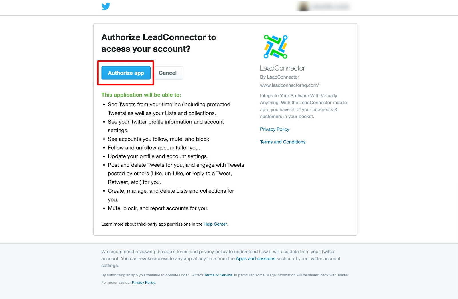 Authorize app