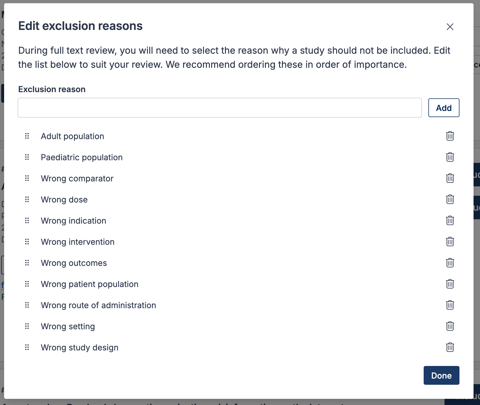 Full text exclusion reasons modal.png