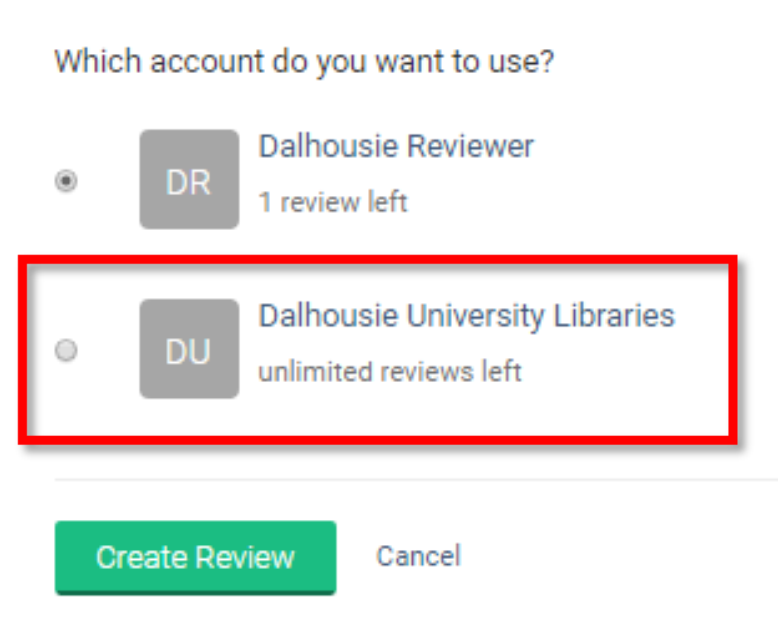 Create a review