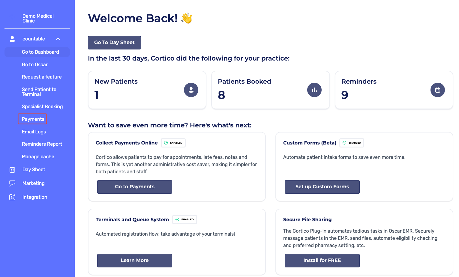 Encounter e-chart in Oscar