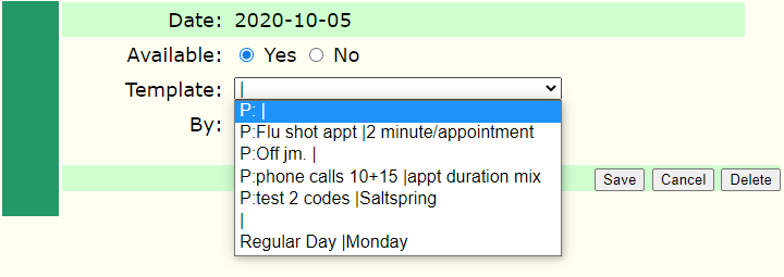 Empty schedule in Oscar EMR
