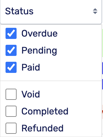 Invoice statuses in EMR plug in
