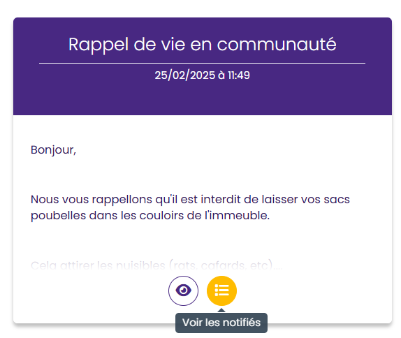 Suivi des envois