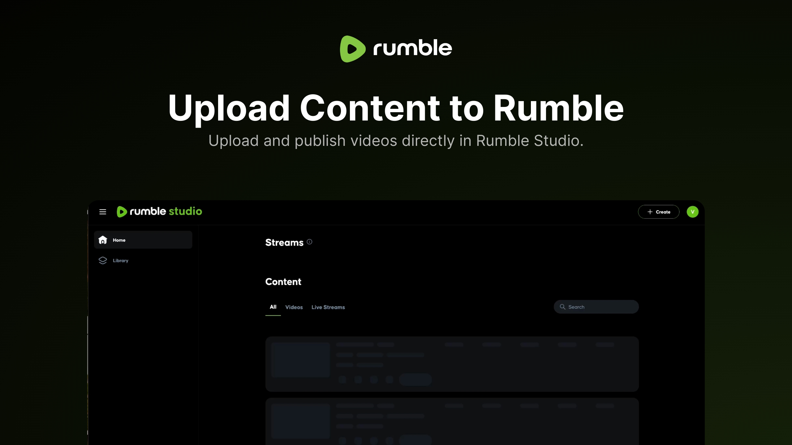 Upload and Edit Content with Rumble Studio