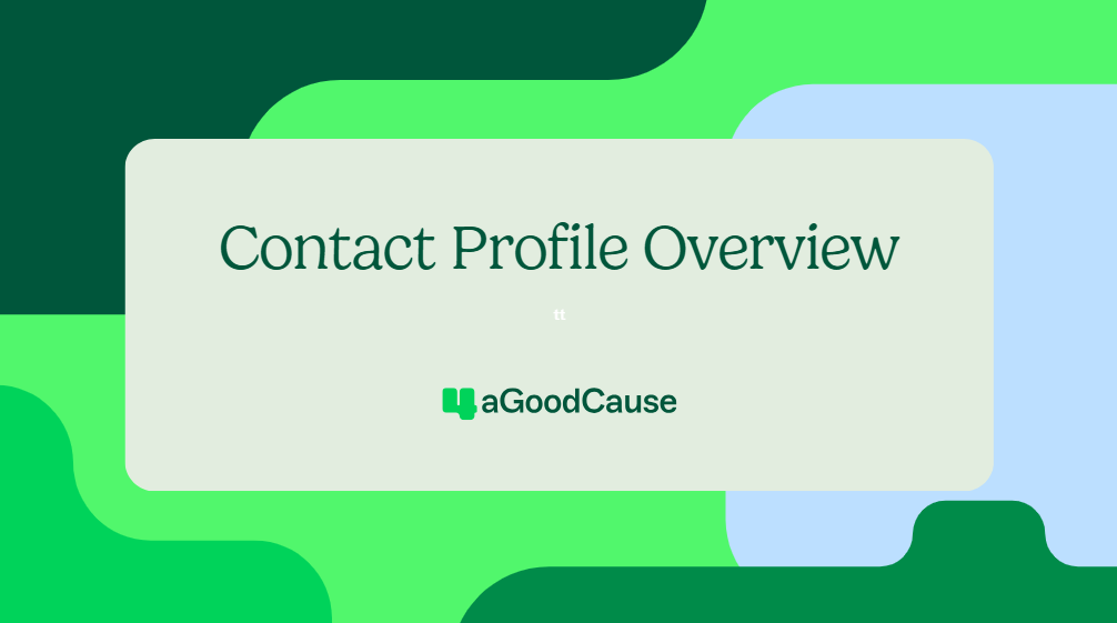 Contact Profile Overview
