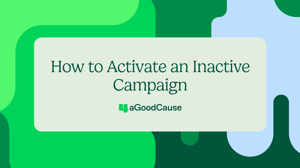 How to Activate an Inactive Campaign