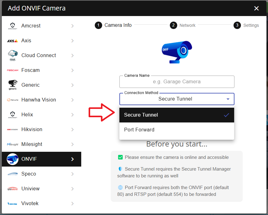 Secure Tunnel fields