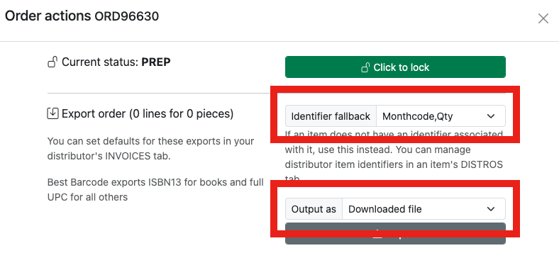 How to send your CSA FOC order to your distributor