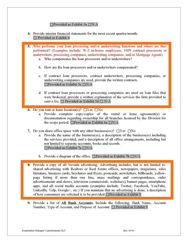 3rd party vendors are deeply evaluated for licensing and scope of work. Best to have a processing policy to manage this. Further, advertising can be a frequent finding