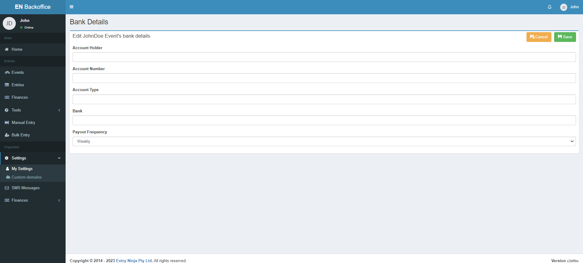 How to Upload Banking Details
