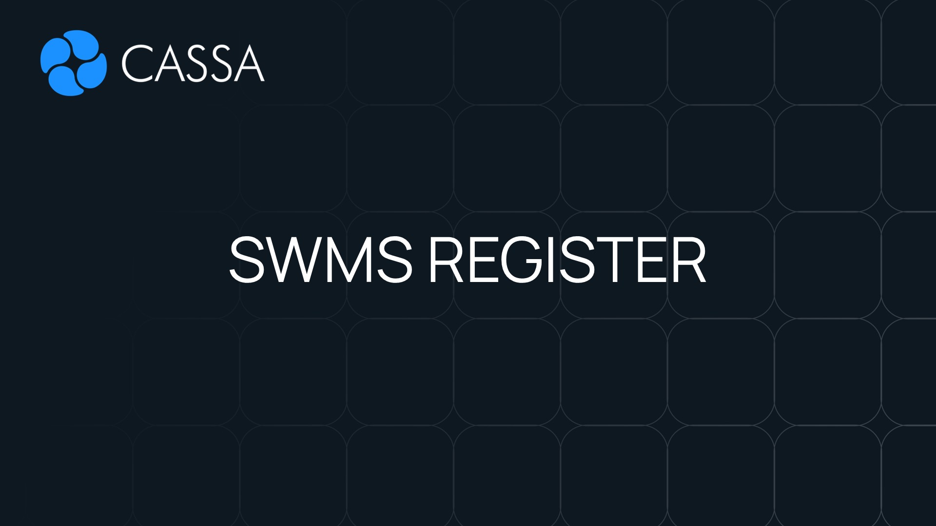 SWMS Register