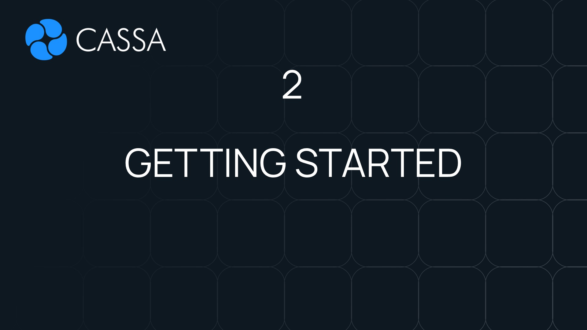 Getting Started with CASSA
