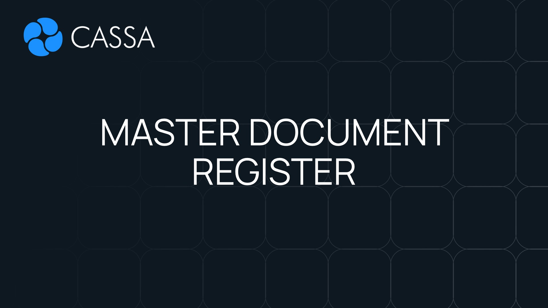Master Document Register