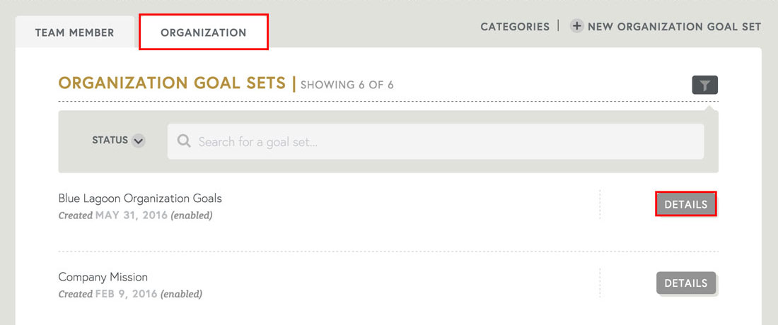 engagement software that allows for organization goals