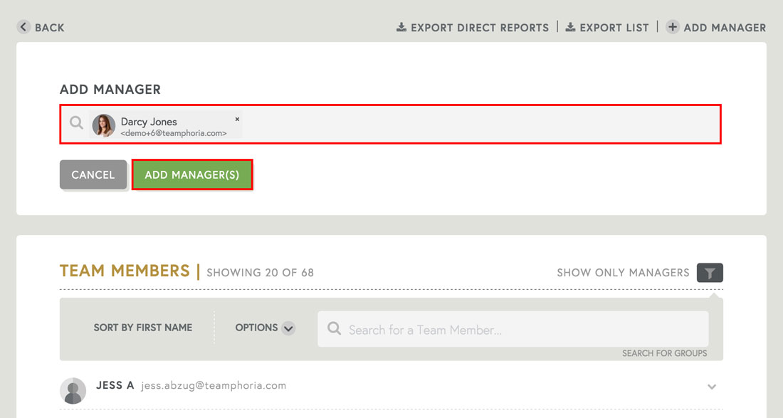 manager can use employee profile for tracking employee performance