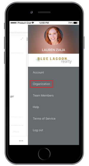viewing company core values on mobile app to promote company culture