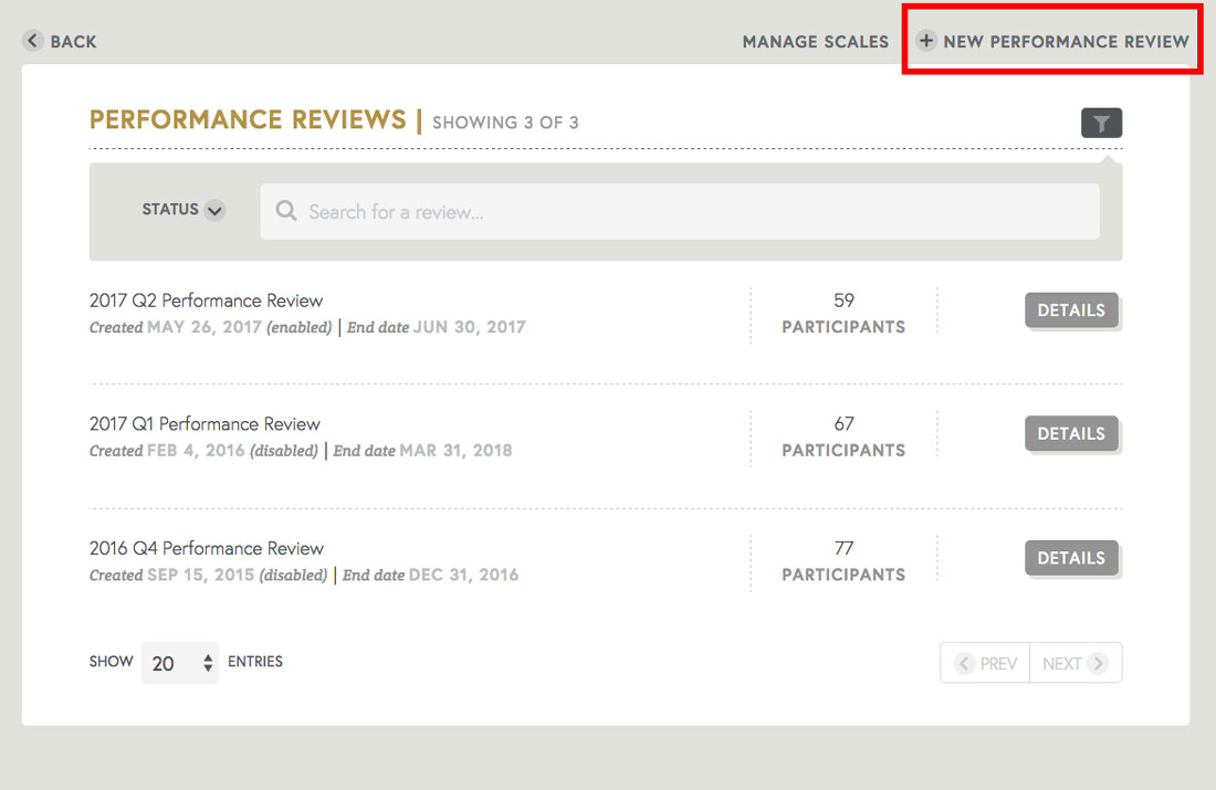 creating an annual performance review template on free performance management software