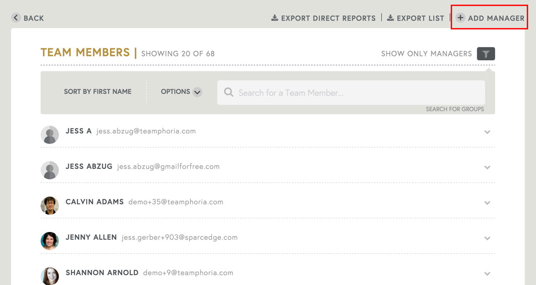 engagement software that has organization hierarchy