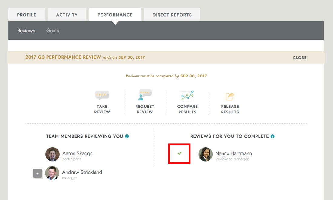 performance management on employee performance profile