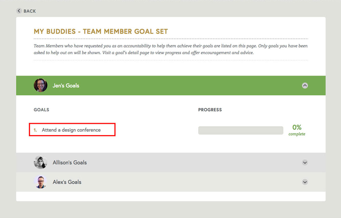 engagement software that offers performance management through employee goals and employee communication
