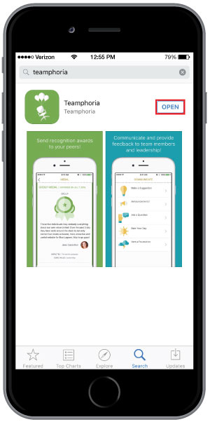 employee engagement app allows for mobile employee recognition sending