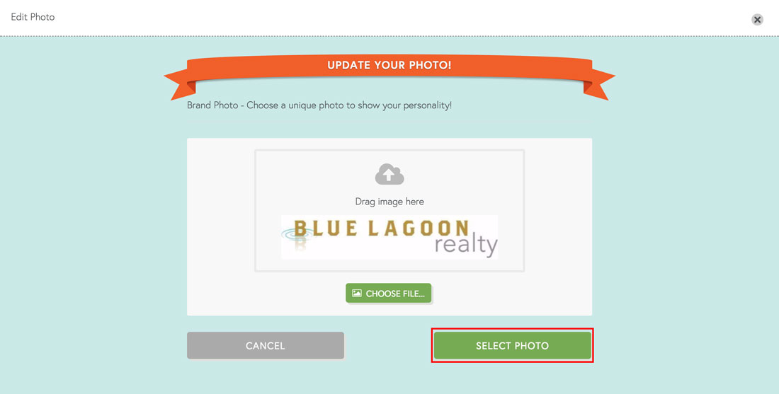 selecting a photo on free employee review software