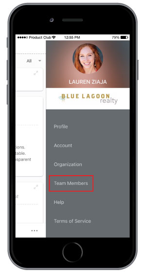 access employee profile page on performance review software mobile app