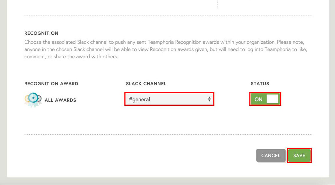 tracking employee recognition through slack integration