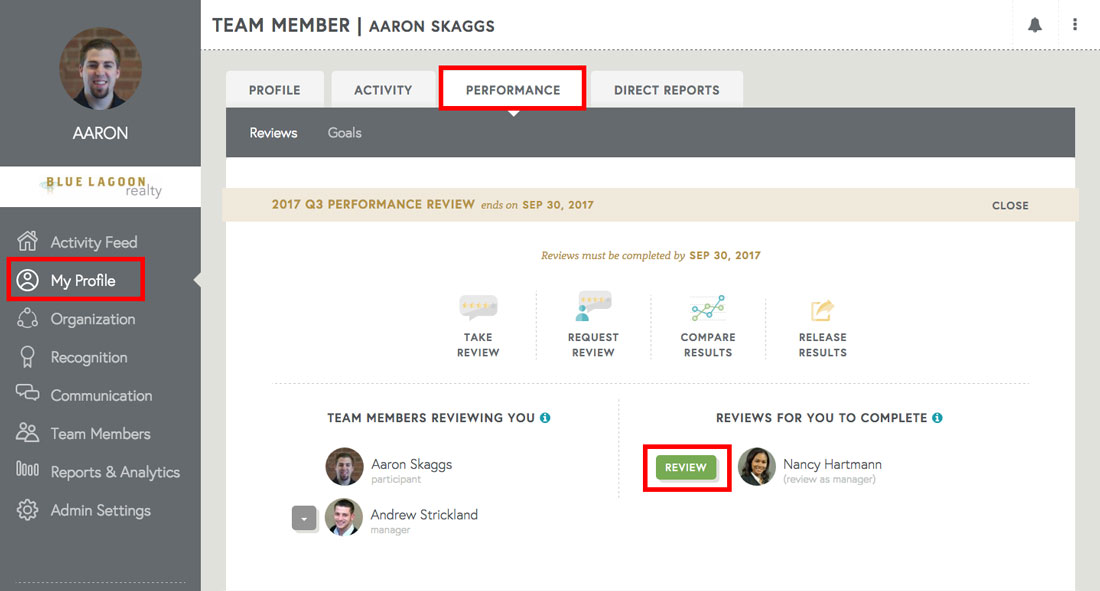 managers using free employee review software tracking employee performance