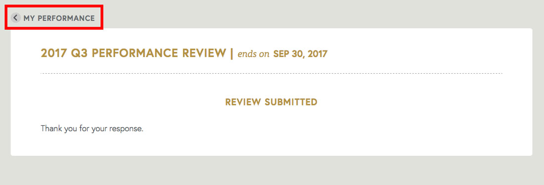 confirmation of completed performance review form