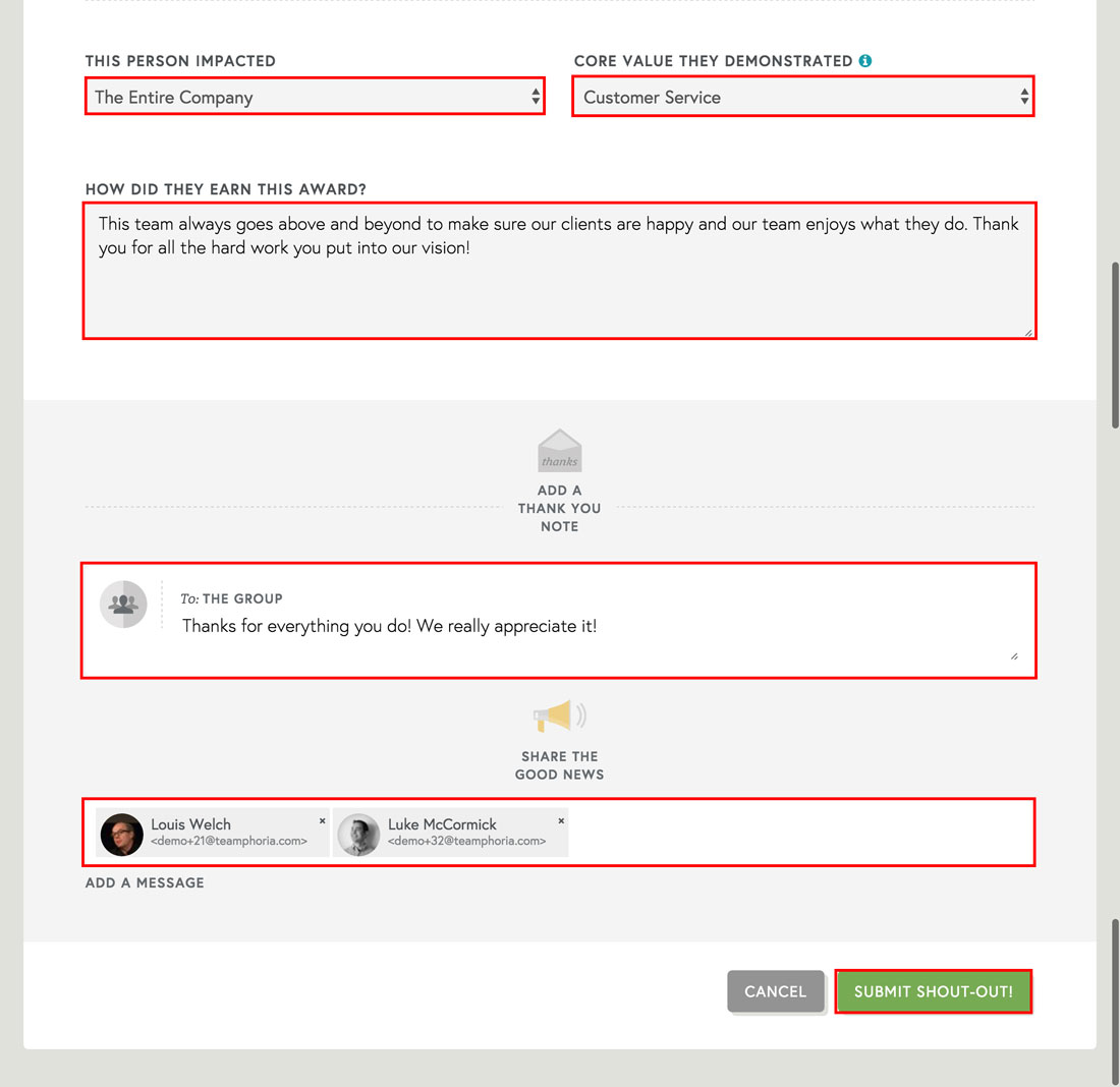 employee recognition templates completed