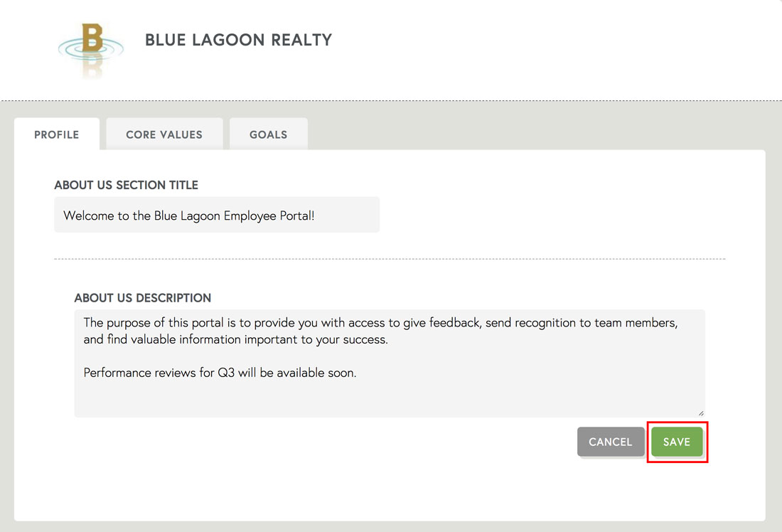 employee engagement organization description