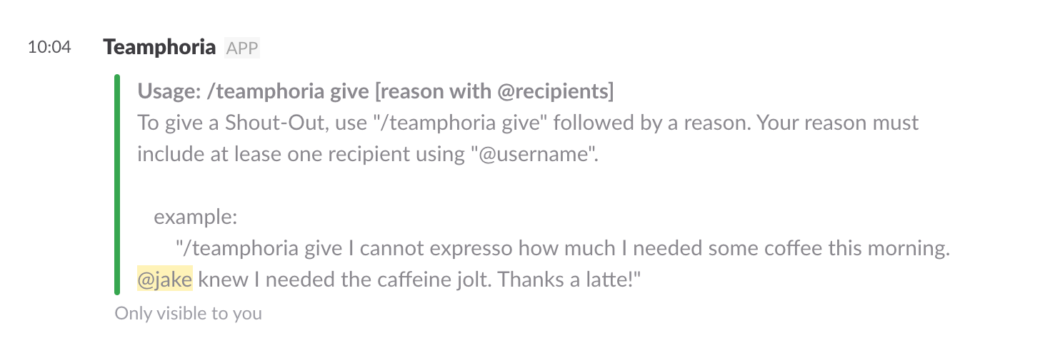 employee recognition example