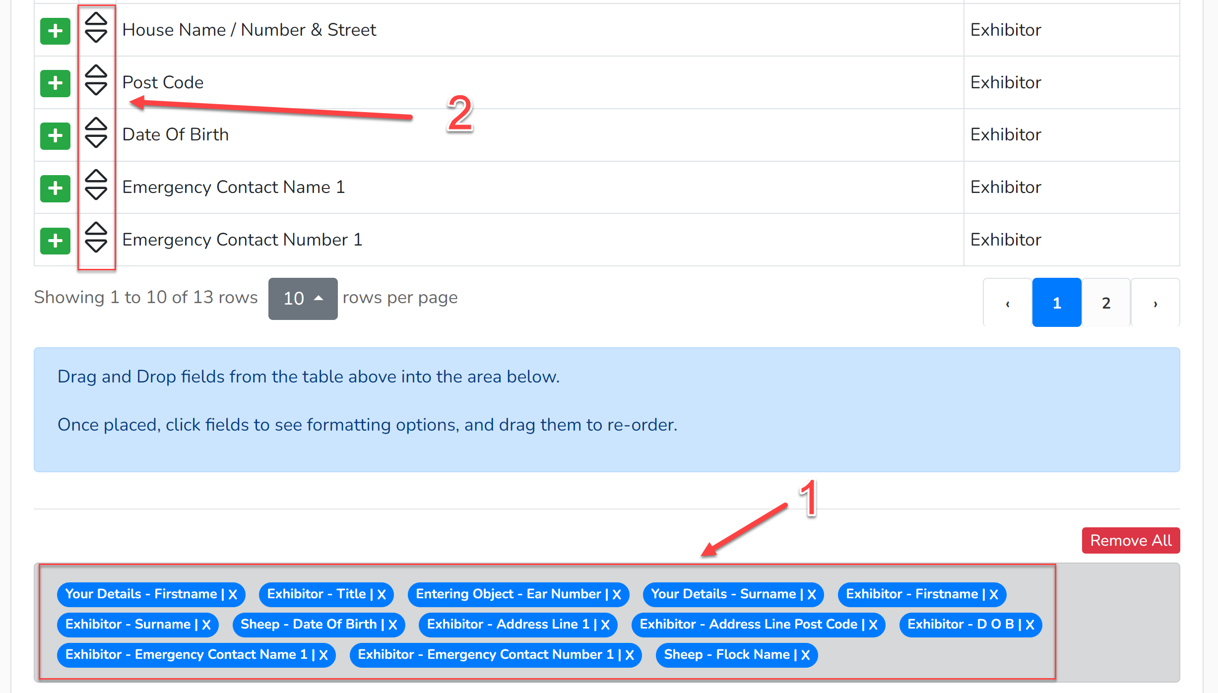 Exporting Individual Entries & Modifying the Report