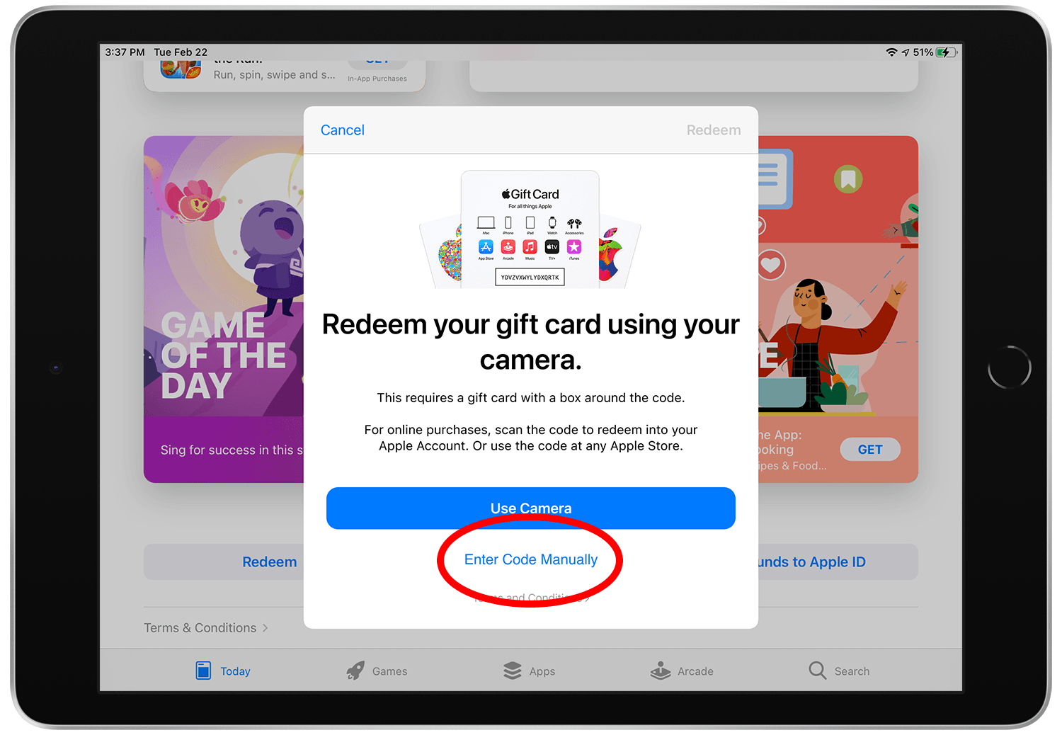 How to redeem an App Store promo code