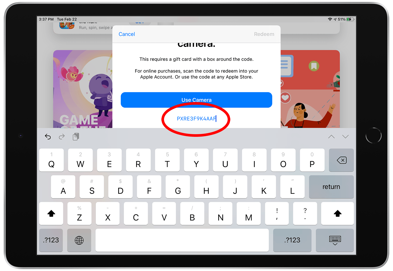 How to redeem an App Store promo code