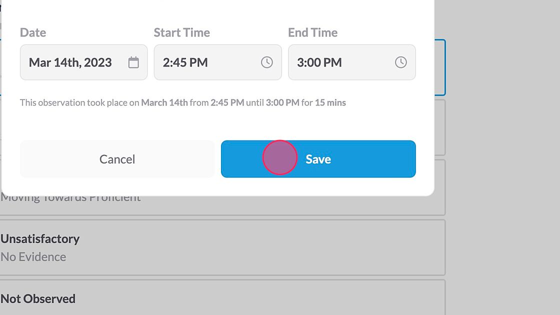 Screenshot of: Click "Save"