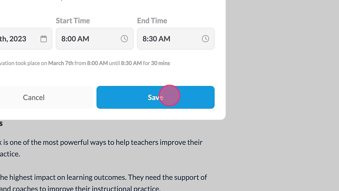 Screenshot of: Click "Save"