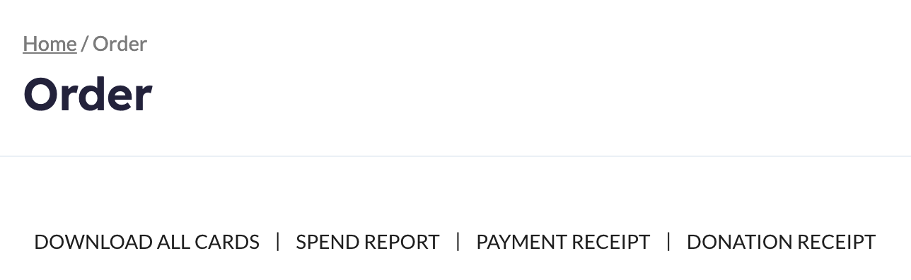 Order details example