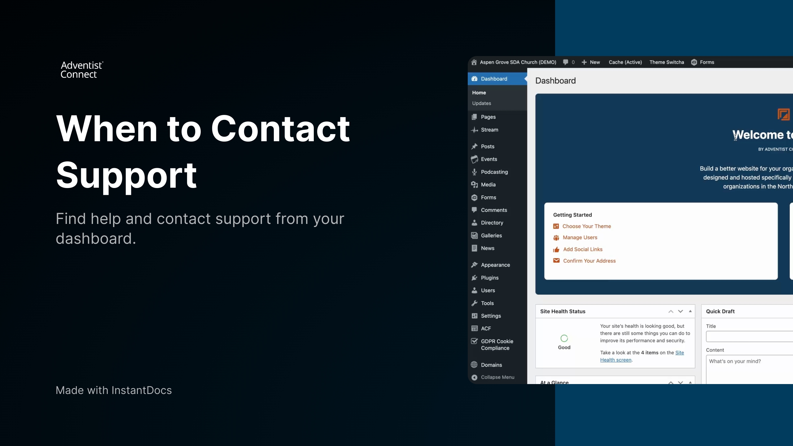 When to Contact Support